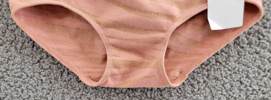 Calvin Klein Seamless Hipster Briefs Girls M 7/8 Rose Dawn Zebra Stretch Pull-On