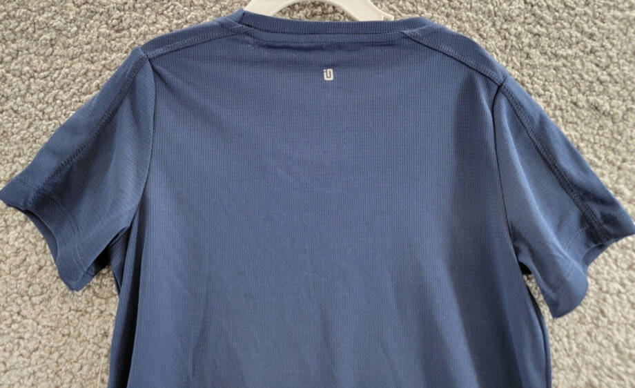 ID Ideology Core Training Short Sleeve Shirt Boys 6 Indigo Sea Solid Crew Neck