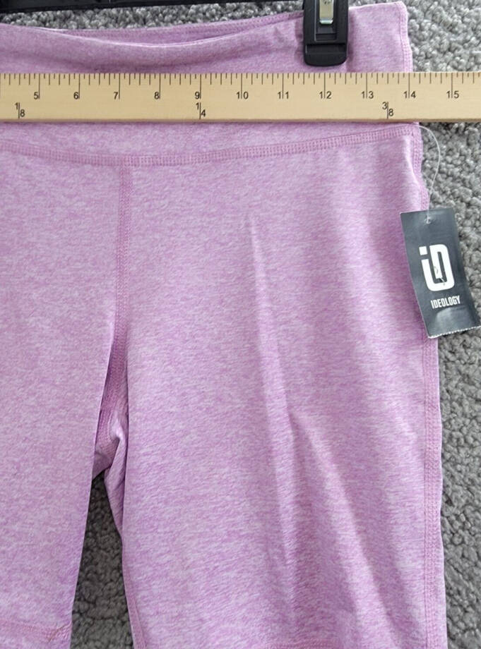 ID Ideology Core Biker Short Big Girls XL Violet Tulle Elastic Waistband Pull-On