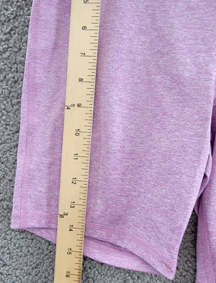 ID Ideology Core Biker Short Big Girls XL Violet Tulle Elastic Waistband Pull-On