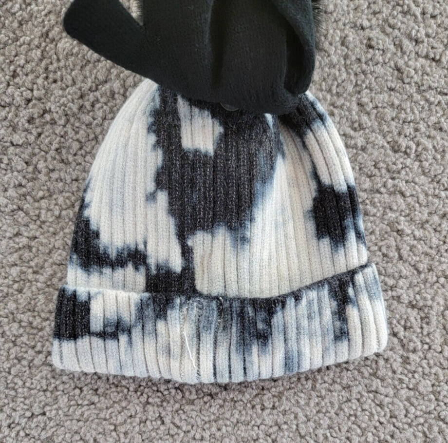 Capelli New York Tie Dyed Hat & Gloves Set Girls' S/M Black Combo Pull On