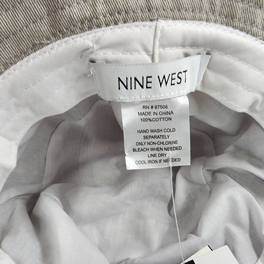 Nine West Packable Bucket Hat Unisex Adults One Size Grey