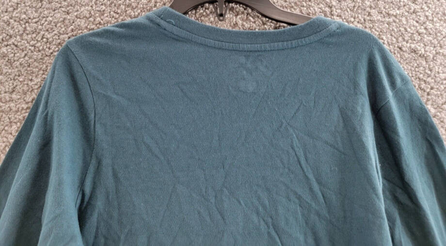 Champion Long-Sleeve T-Shirt Big Boys L 14/16 Metallic Teal Crew Neck Pullover