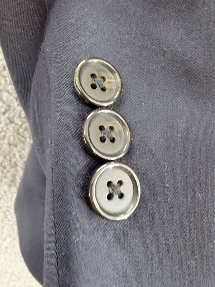 Lauren Ralph Lauren Wool Suit Jacket Little Boys 4 Navy Button Front Long Sleeve
