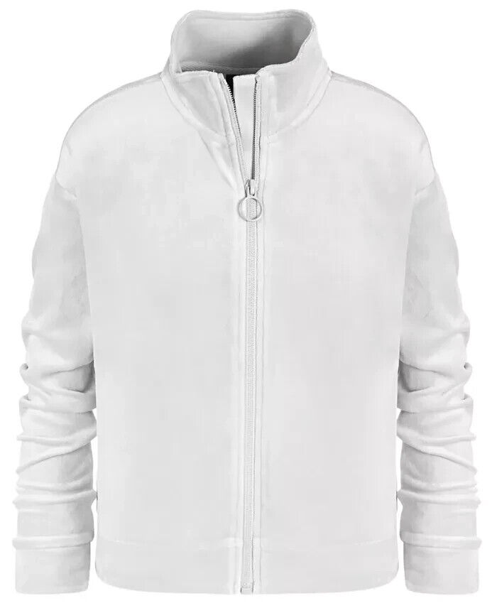 ID Ideology Velour Zip-Up Sweatshirt Big Girls S Shark Fin Stand Collar L/S