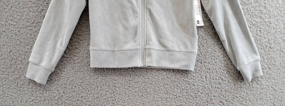 ID Ideology Velour Zip-Up Sweatshirt Big Girls S Shark Fin Stand Collar L/S