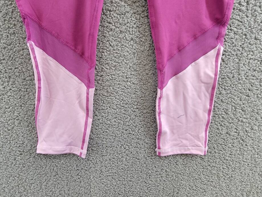 ID Ideology Colorblocked Mesh 7/8 Leggings With Scrunchy Big Girls L Berry Frost