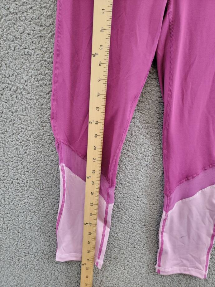ID Ideology Colorblocked Mesh 7/8 Leggings With Scrunchy Big Girls L Berry Frost