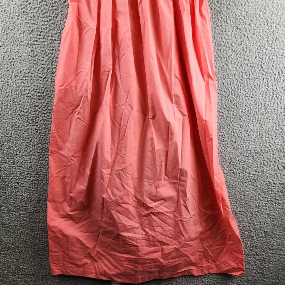 Rails Meeka Crochet-Trimmed Maxi Dress Women's L Hot Coral Square Neck Lace Up