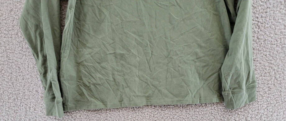 Calvin Klein Performance Long Sleeve Crew Neck Top Women's L Olive Green Solid