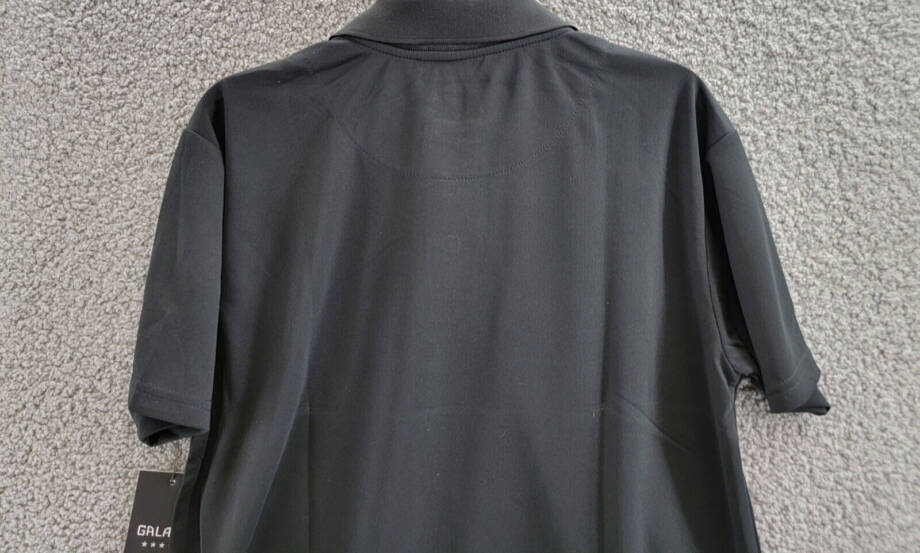 Galaxy By Harvic Short Sleeve Pique Polo Shirt Men's M Black Collared Pullover