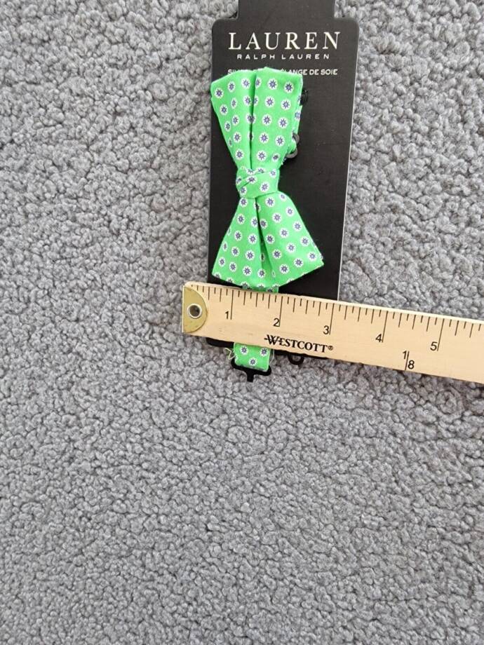 Lauren Ralph Lauren Flamingo Bow Tie Boys One Size Green/Blue Stay-Put Closure