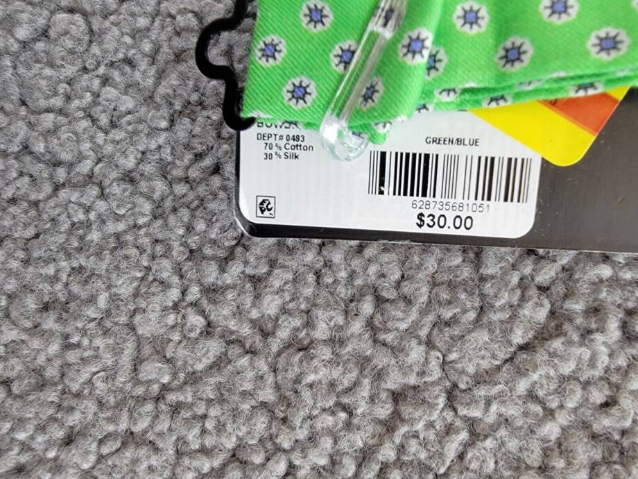 Lauren Ralph Lauren Flamingo Bow Tie Boys One Size Green/Blue Stay-Put Closure
