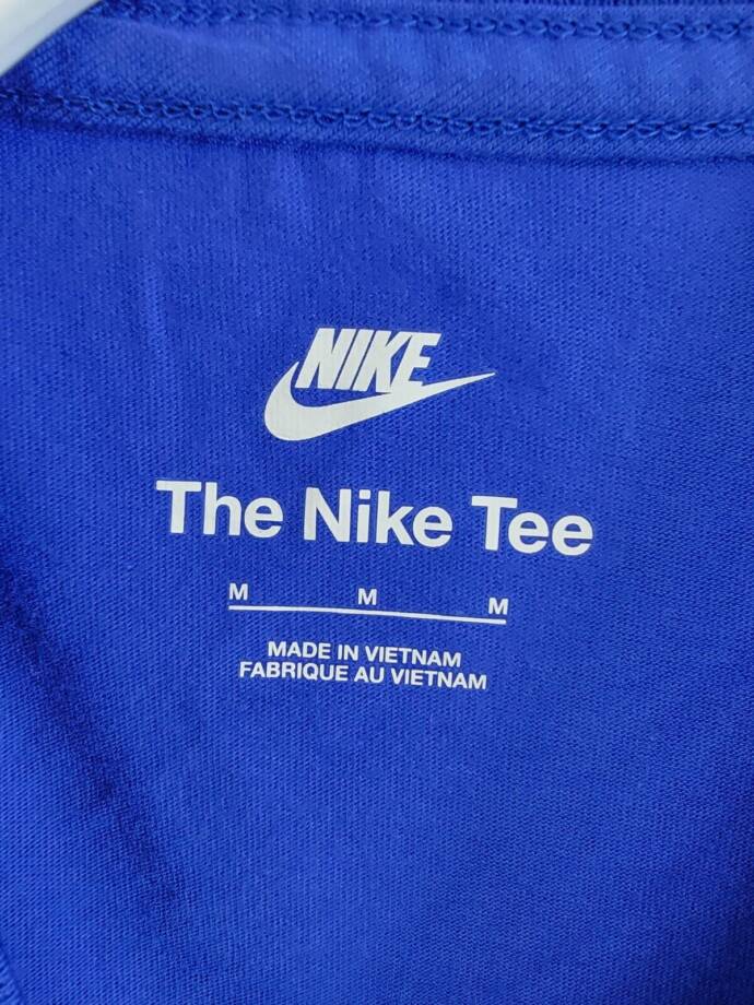 Nike The Nike Tee Printed T-Shirt Boy's M Game Royal Crewneck Pullover Style L/S