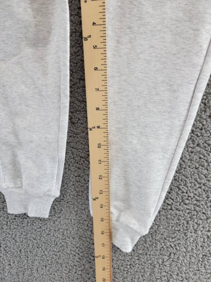 Miles The Label Fleece Jogger Pants Boys 5Y Light Heather Grey Drawstring Waist