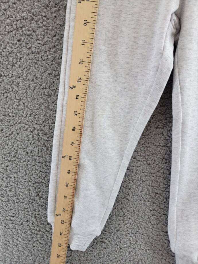 Miles The Label Fleece Jogger Pants Boys 5Y Light Heather Grey Drawstring Waist