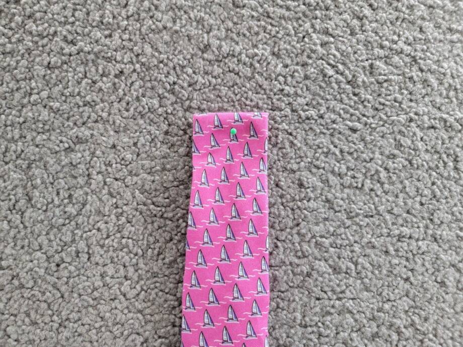 Lauren Ralph Lauren Silk Blend Classic Sailboat Tie Boys Pink/Blue Keeper Loop~
