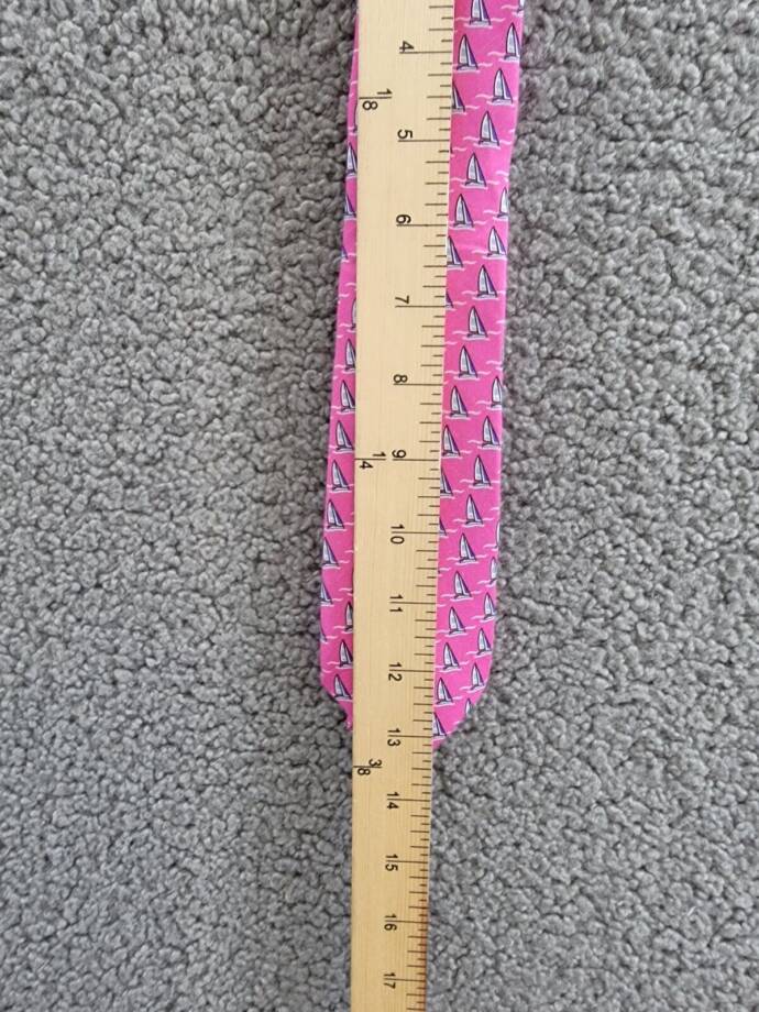 Lauren Ralph Lauren Silk Blend Classic Sailboat Tie Boys Pink/Blue Keeper Loop~
