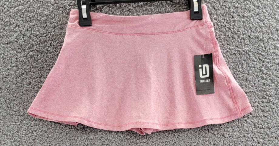 ID Ideology Jersey Skort Girls 6 Wild Rose Heather Elastic Waist Pull On