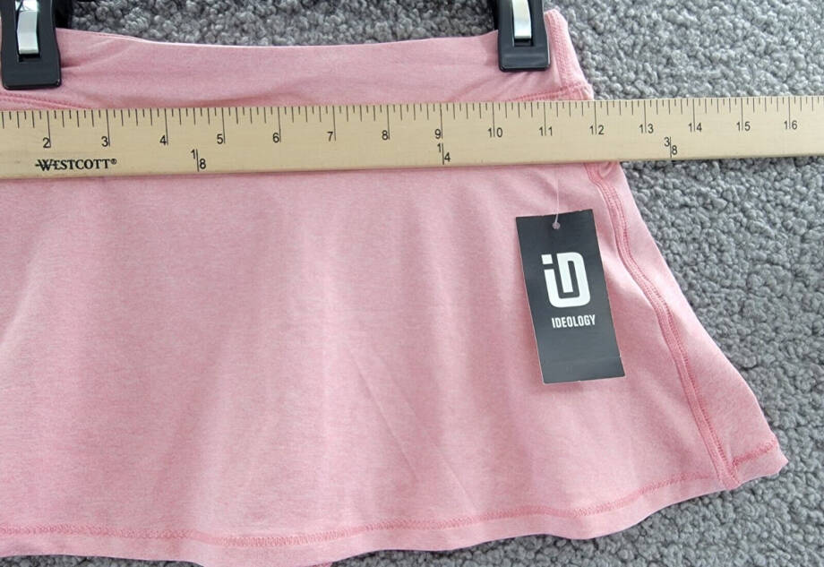 ID Ideology Jersey Skort Girls 6 Wild Rose Heather Elastic Waist Pull On