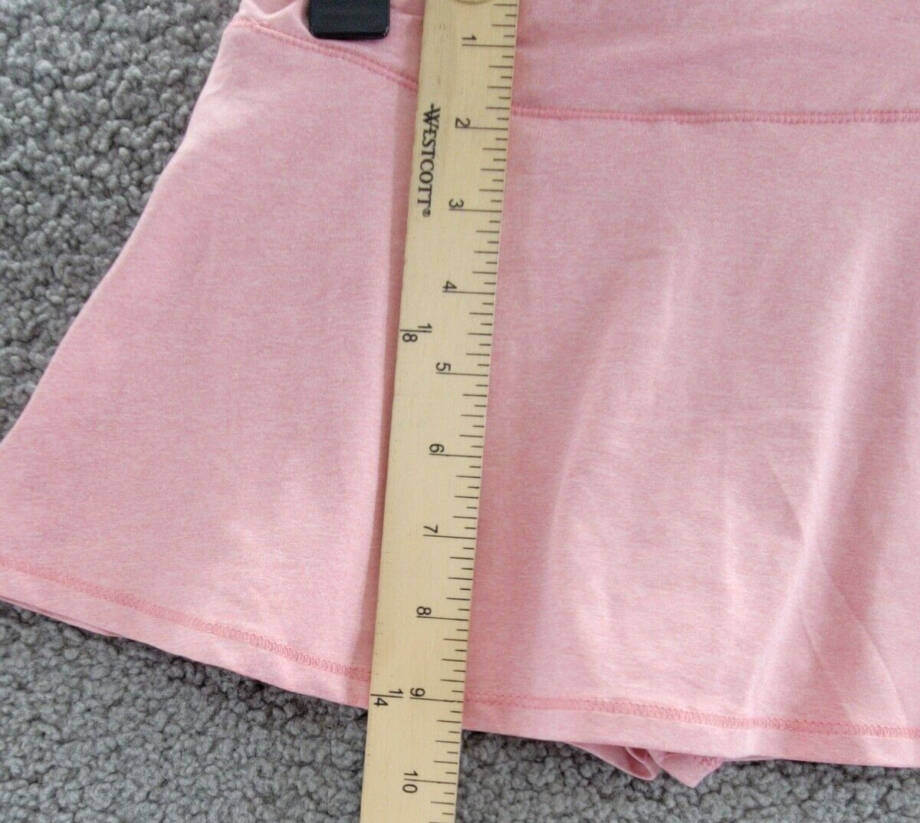 ID Ideology Jersey Skort Girls 6 Wild Rose Heather Elastic Waist Pull On