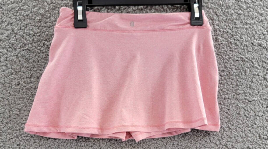 ID Ideology Jersey Skort Girls 6 Wild Rose Heather Elastic Waist Pull On