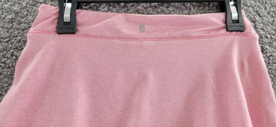ID Ideology Jersey Skort Girls 6 Wild Rose Heather Elastic Waist Pull On