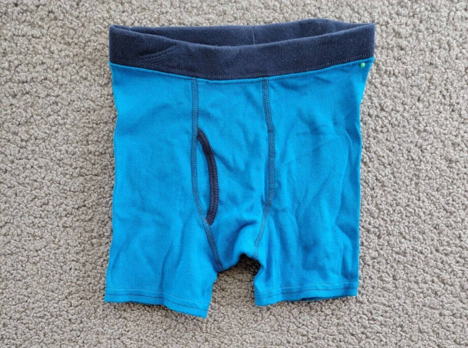 Hanes ComfortSoft Dyed Boxer Brief Boys M Blue/Navy Colorblocked Elastic Waist +