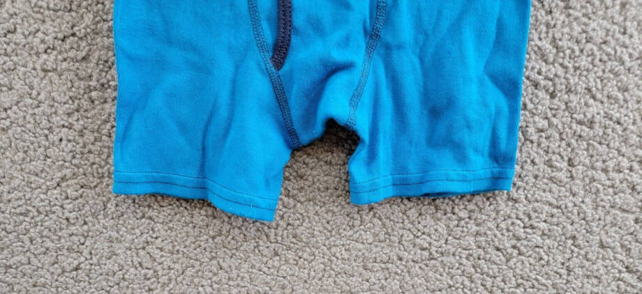 Hanes ComfortSoft Dyed Boxer Brief Boys M Blue/Navy Colorblocked Elastic Waist +