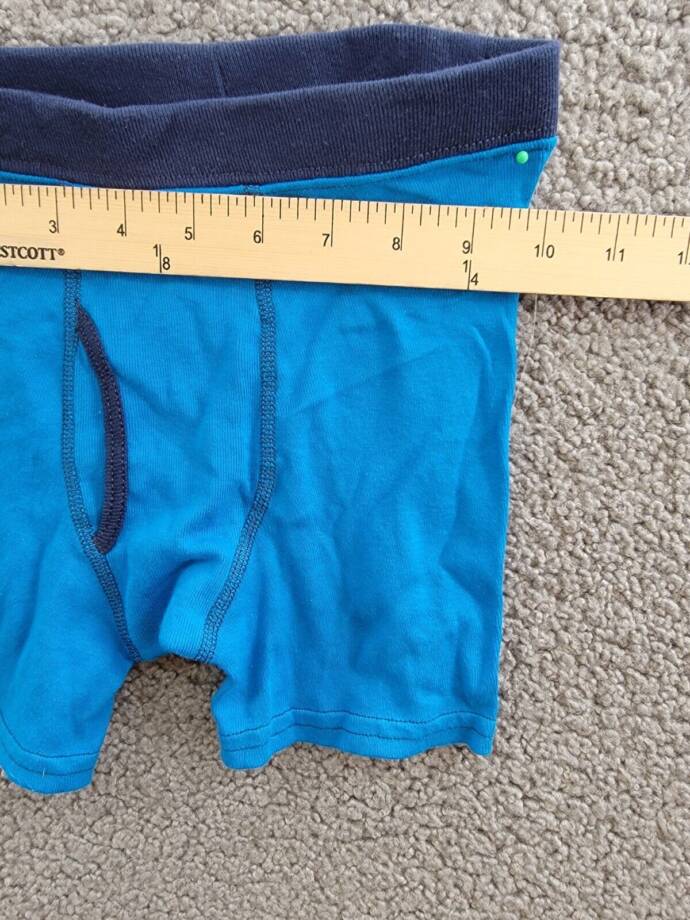 Hanes ComfortSoft Dyed Boxer Brief Boys M Blue/Navy Colorblocked Elastic Waist +