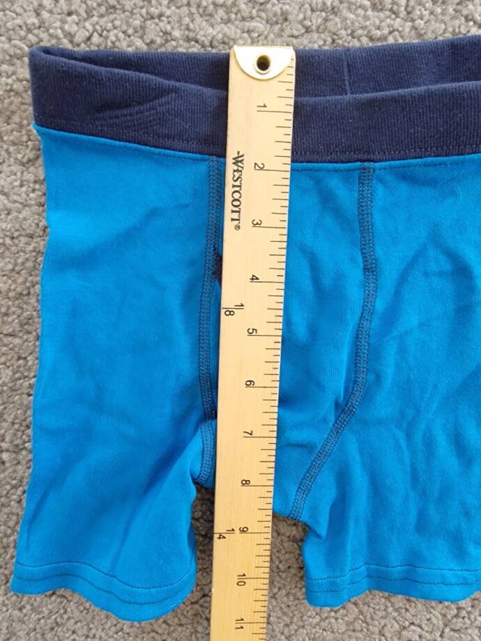Hanes ComfortSoft Dyed Boxer Brief Boys M Blue/Navy Colorblocked Elastic Waist +