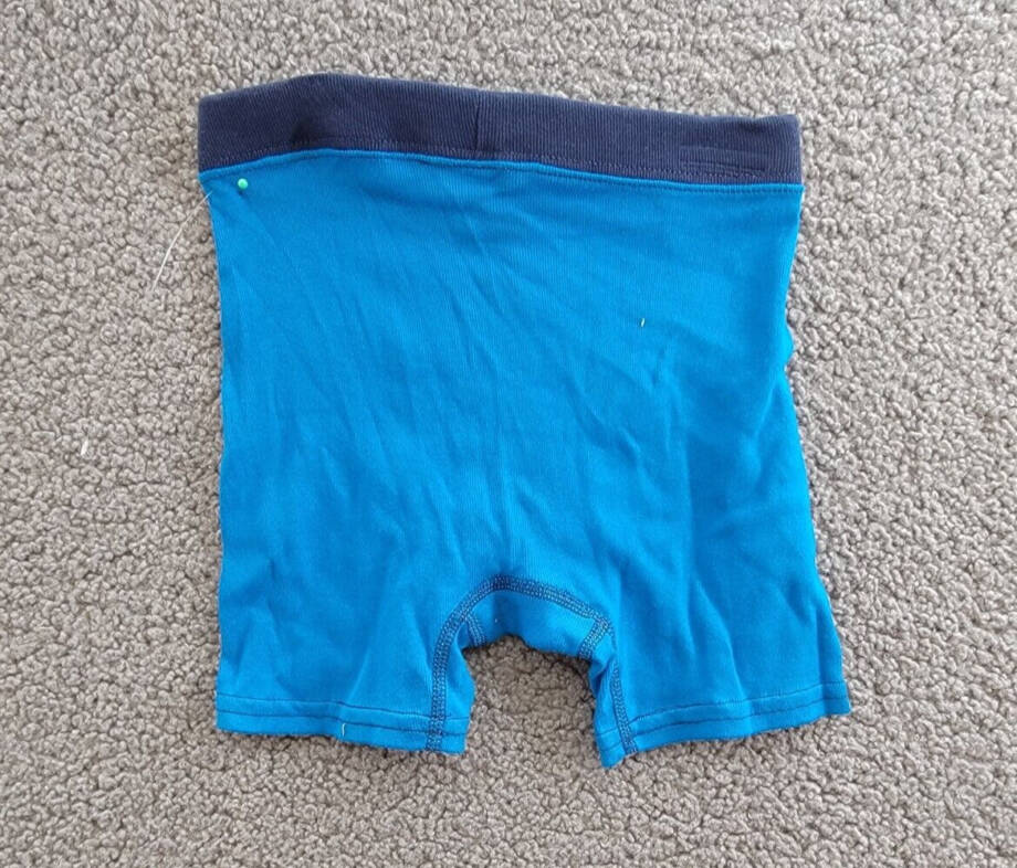 Hanes ComfortSoft Dyed Boxer Brief Boys M Blue/Navy Colorblocked Elastic Waist +