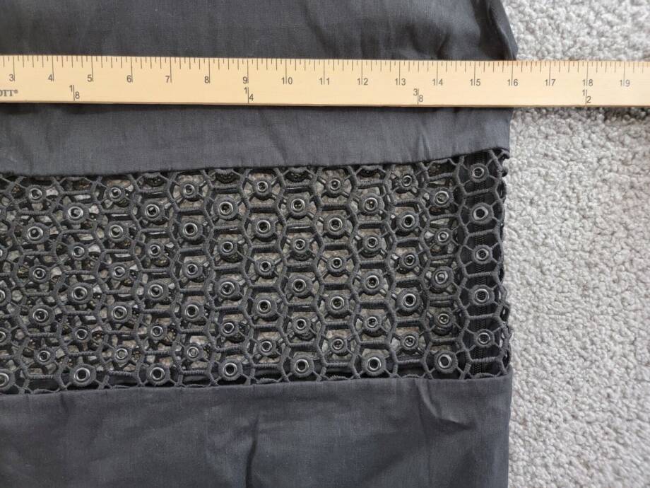 SIMKHAI Ginza Sleeveless Openwork Maxi Dress Women's L Black Openwork Panel