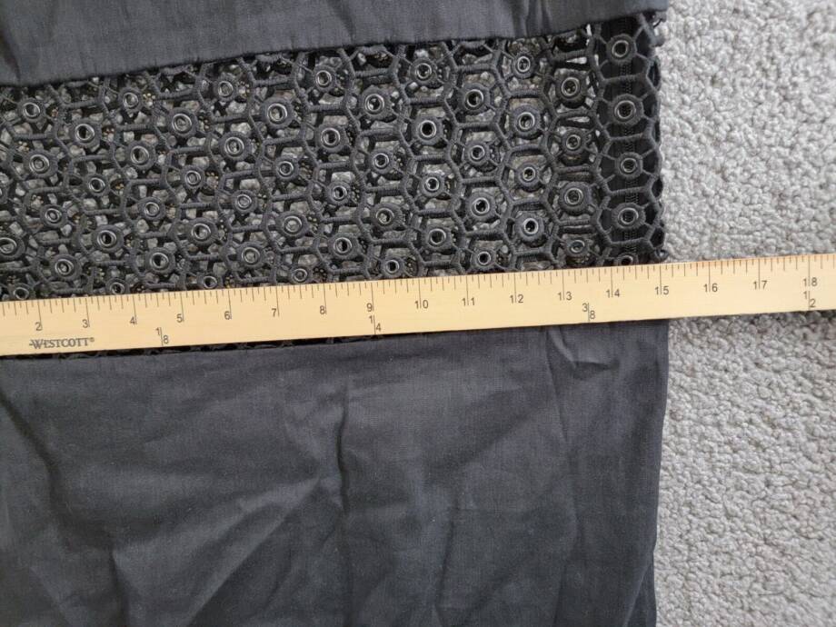 SIMKHAI Ginza Sleeveless Openwork Maxi Dress Women's L Black Openwork Panel