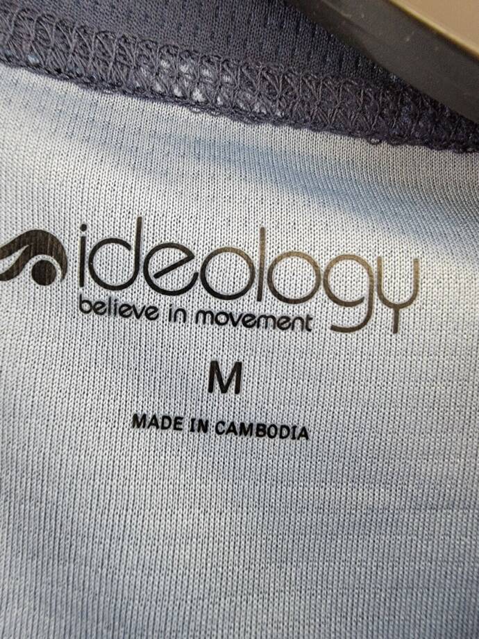 ID Ideology Camo-Print Short Sleeve T-Shirt Boys M Indigo Sea Pullover Style