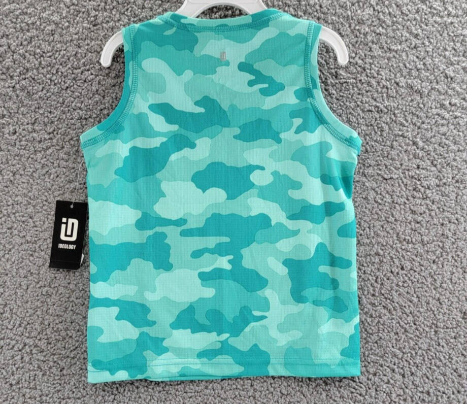 ID Ideology Cassandra Camo Sleeveless Tank Little Boys 5 Tropical Surf Pullover