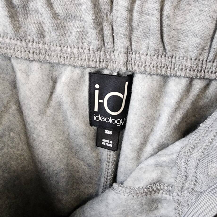 ID Ideology Fleece Shorts Men's 3XB Stormy Heather Elastic Waist Pull On