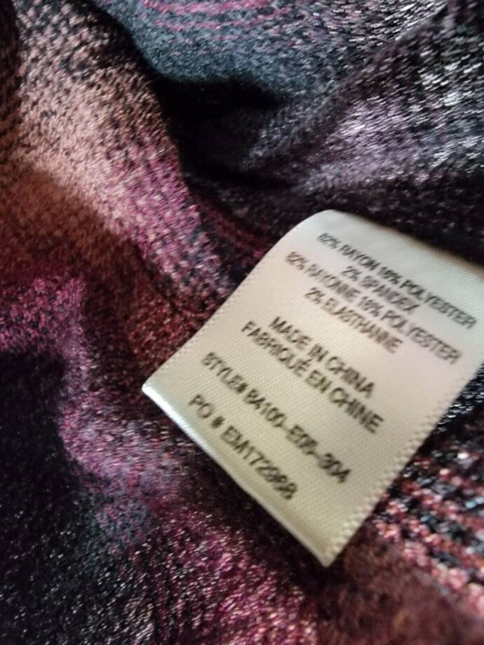 Bella Dahl Smocked Neck Pullover Top Women's M Canyon Pucker Plaid Long Sleeve