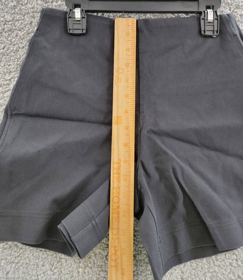 Lyssé Waikiki Stretch Twill Shorts Women's XS Black Pullover Elastic Back Waist~