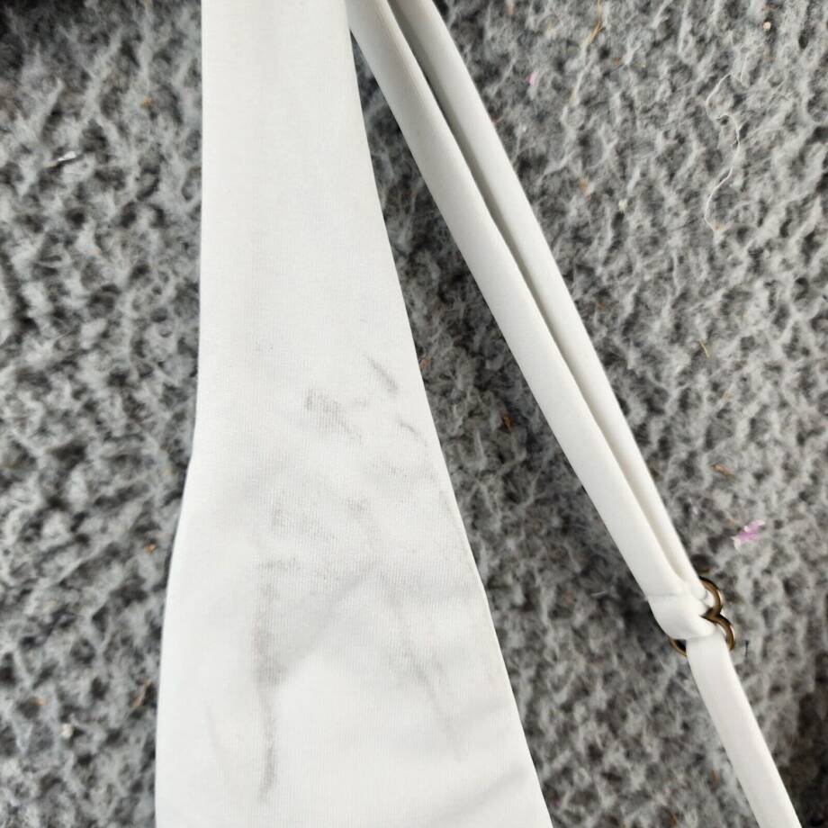BECCA by Rebecca Virtue Tie Waist One Piece Swimsuit Women's S White Adjustable