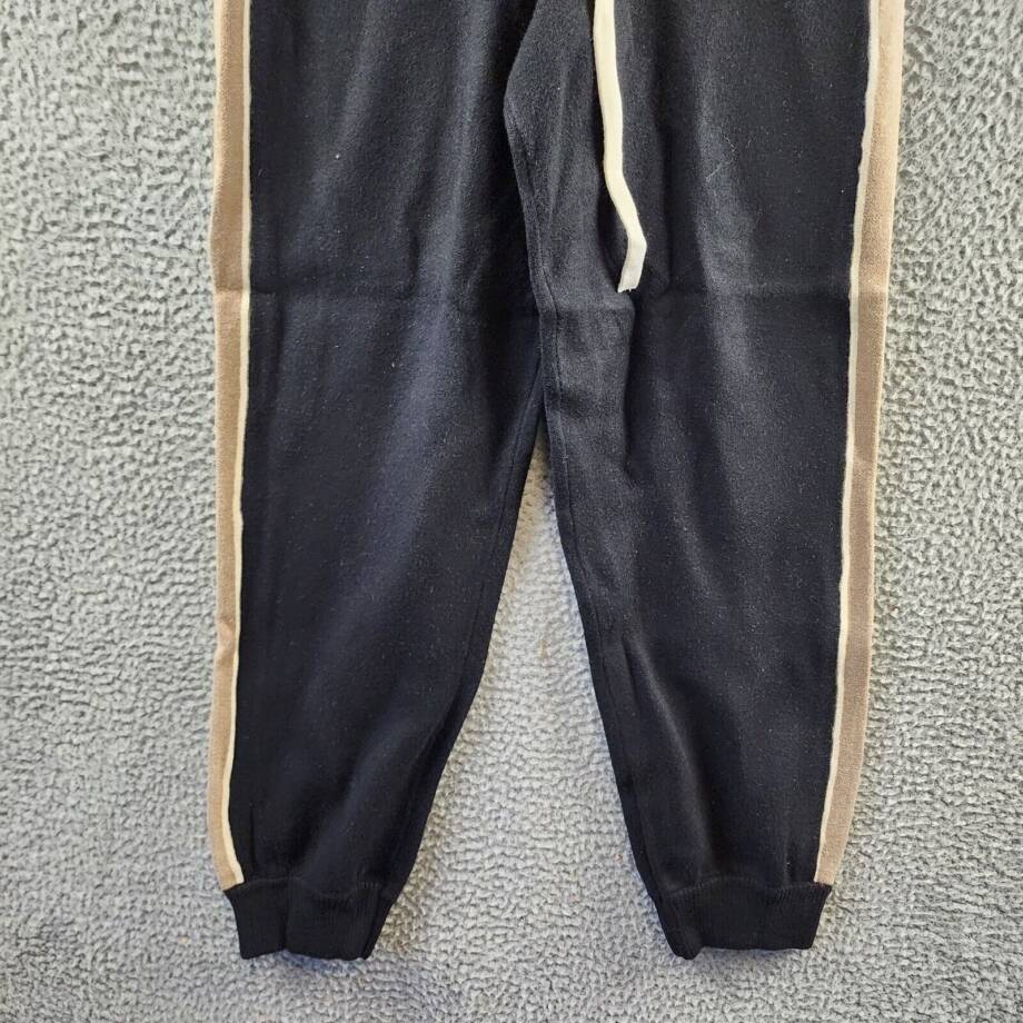 MONROW Super Soft Knit Joggers Women's M Black Multi Pockets Drawstring Waist
