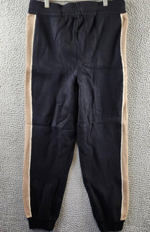 MONROW Super Soft Knit Joggers Women's M Black Multi Pockets Drawstring Waist