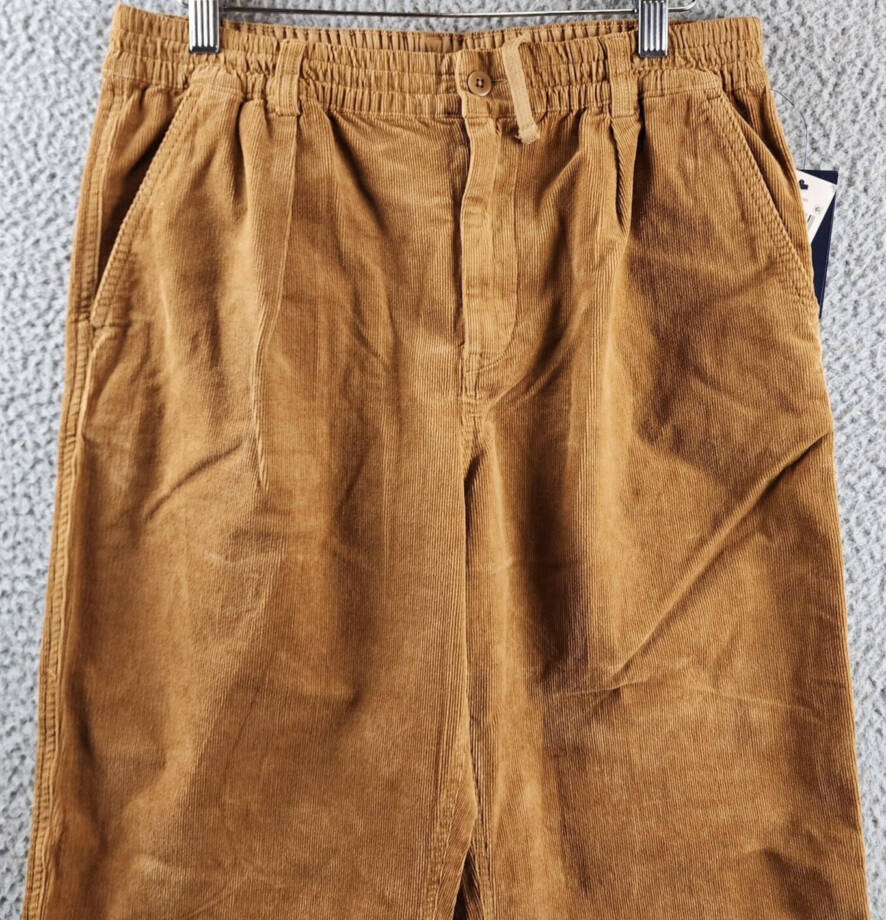 Polo Ralph Lauren Stretch Corduroy Pant Boys' 20 Brown Belt Loops Elastic Waist~