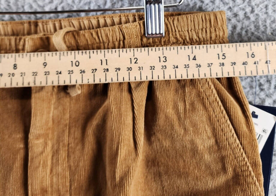 Polo Ralph Lauren Stretch Corduroy Pant Boys' 20 Brown Belt Loops Elastic Waist~
