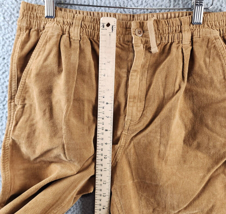 Polo Ralph Lauren Stretch Corduroy Pant Boys' 20 Brown Belt Loops Elastic Waist~