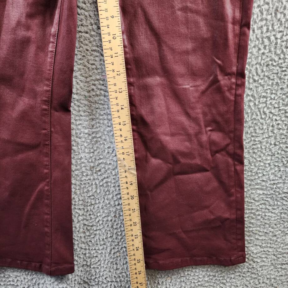 Joe's Jeans The Callie Coated High Rise Cropped Boot Jeans Women's 28 Rum Raisin