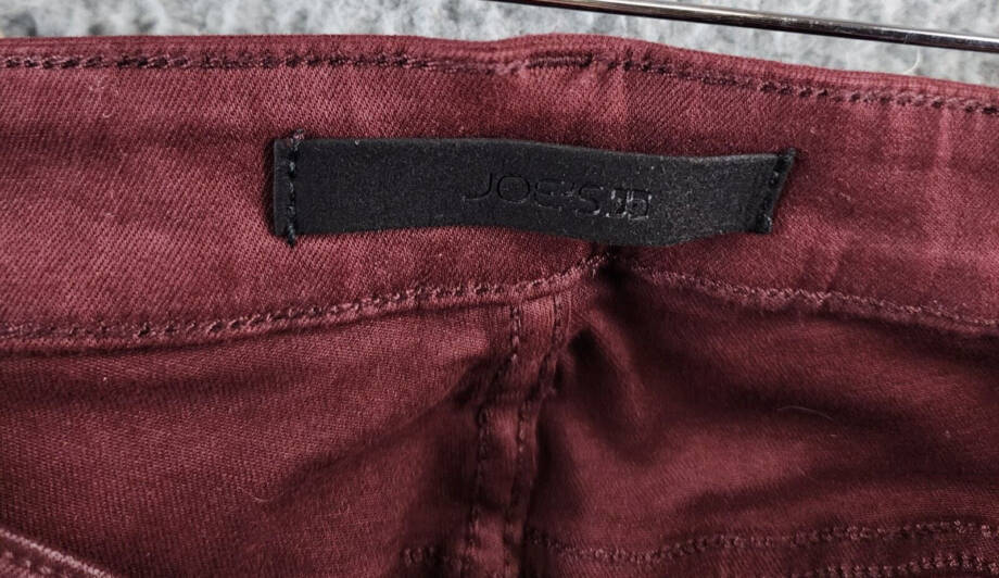 Joe's Jeans The Callie Coated High Rise Cropped Boot Jeans Women's 28 Rum Raisin