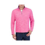 Robert Graham Ledson Classic Fit Quarter Zip Sweatshirt Men's 2XL Magenta L/S