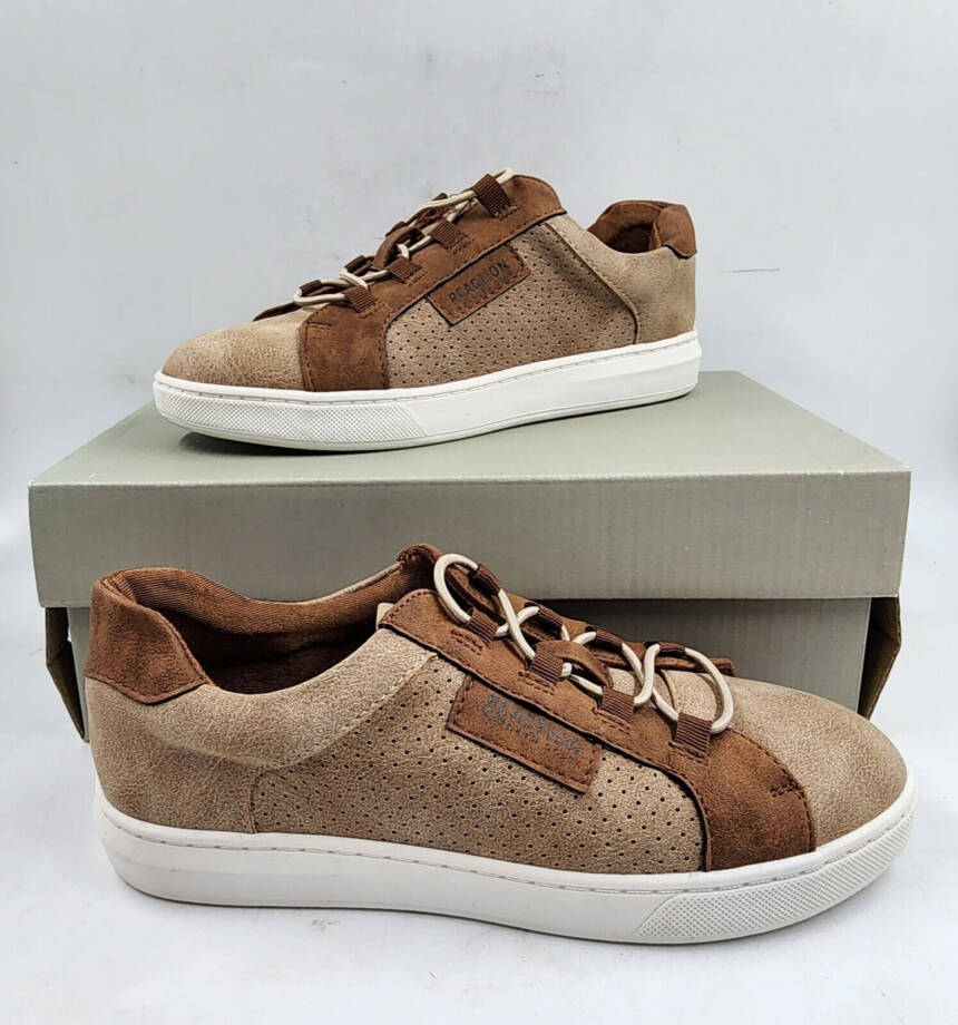 Kenneth Cole Reaction Canvas Sneakers Big Boys 3 Bone Round Toe Lace Up Closure