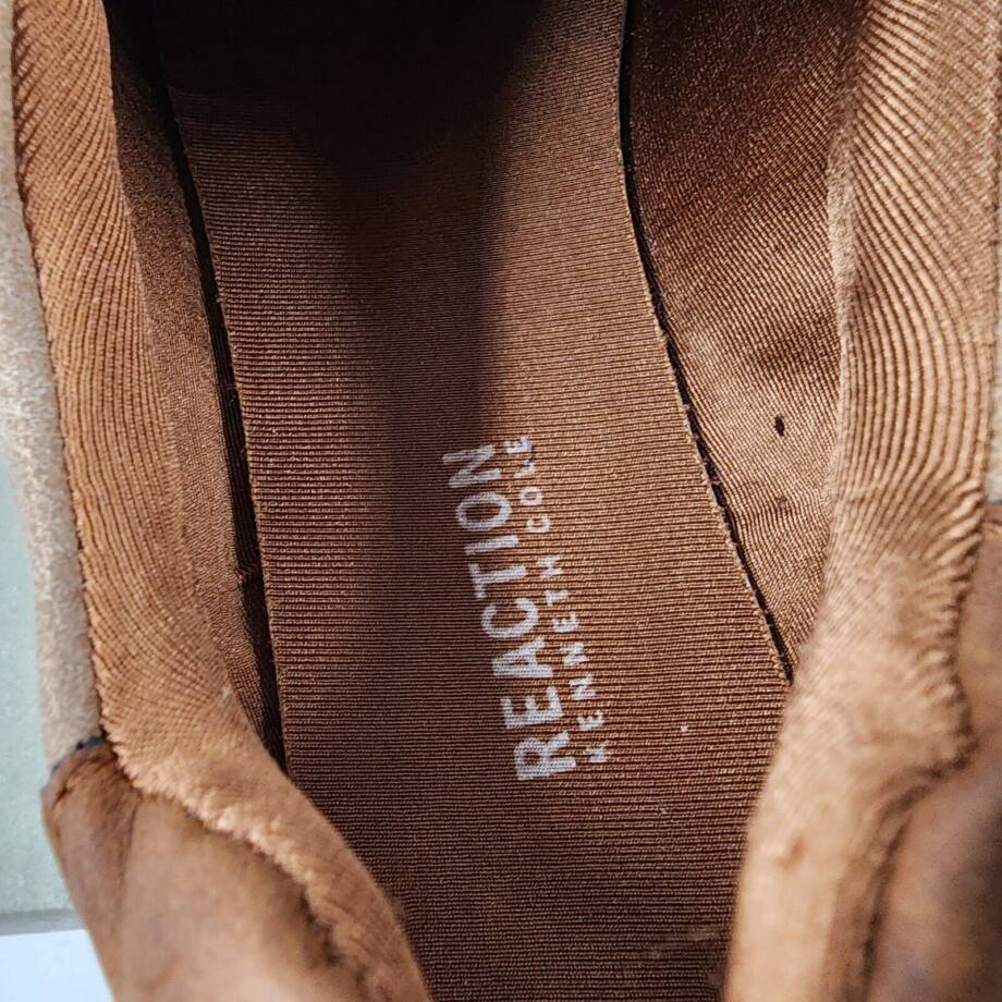 Kenneth Cole Reaction Canvas Sneakers Big Boys 3 Bone Round Toe Lace Up Closure